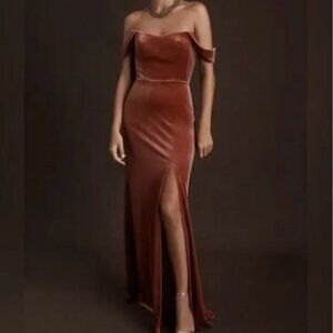 BHLDN Jenny Yoo Issa Velvet Maxi Dress - New With Tags